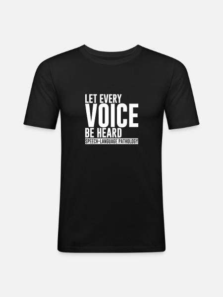 Que chaque voix soit entendue - T-shirt près du corps Homme - noir