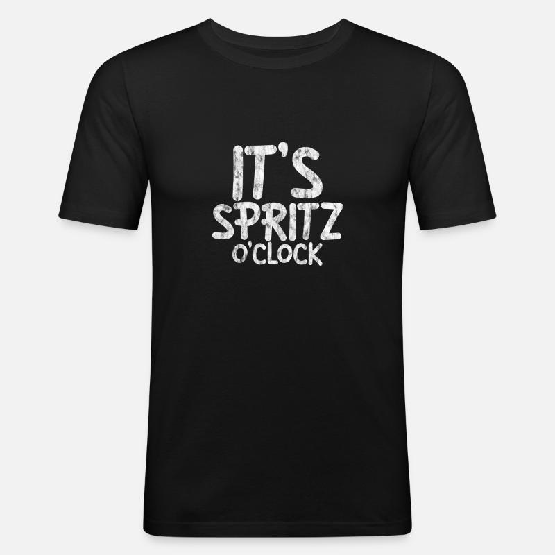 It's Spritz O'clock 3 - Men's Slim Fit T-Shirt - black