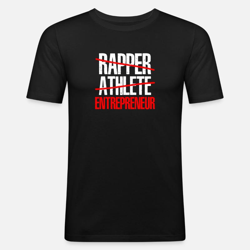 Rapper Athlete Entrepreneur 41 - Männer Slim Fit T-Shirt - Schwarz
