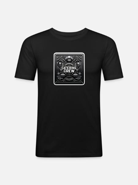 Catering Crew 8 - Men's Slim Fit T-Shirt - black
