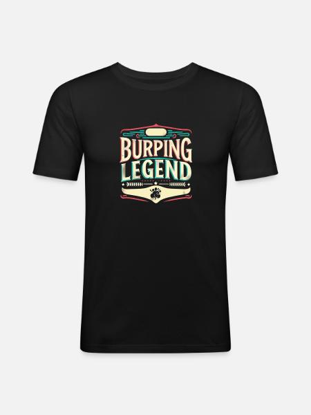 Burping Legend 13 - Men's Slim Fit T-Shirt - black