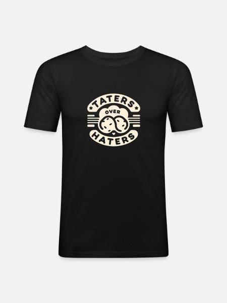 Taters Over Haters 24 - Men's Slim Fit T-Shirt - black