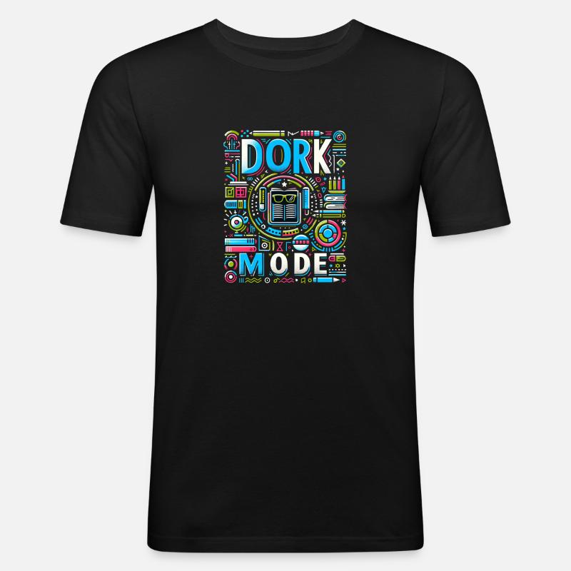 Dork Mode 14 - Men's Slim Fit T-Shirt - black