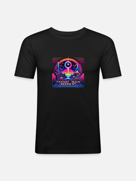 Fantasy Realm Resident 3 - Men's Slim Fit T-Shirt - black
