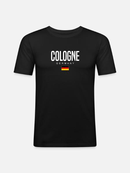 Cologne - Men's Slim Fit T-Shirt - black
