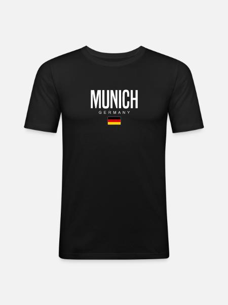 Munich - Men's Slim Fit T-Shirt - black