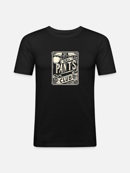 No Pants Club 12 - Men's Slim Fit T-Shirt - black