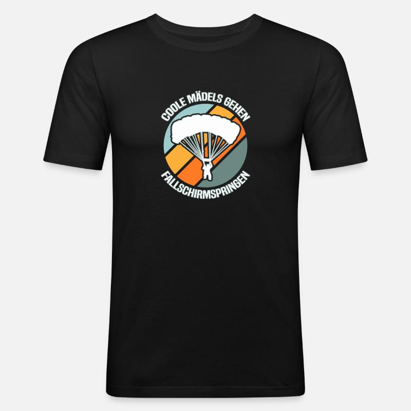 Skydiving Skydiver - Men's Slim Fit T-Shirt - black