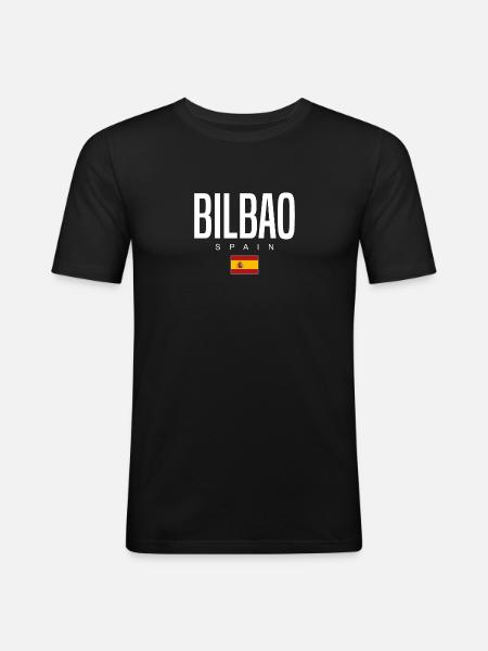 Bilbao Spain - Men's Slim Fit T-Shirt - black