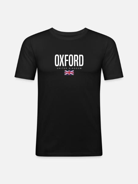 Oxford, Angleterre, Royaume-Uni - T-shirt près du corps Homme - noir