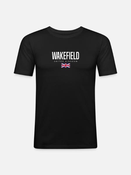 Wakefield, Angleterre, Royaume-Uni - T-shirt près du corps Homme - noir
