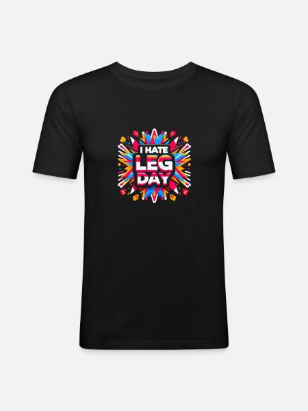 I Hate Leg Day 35 - Men's Slim Fit T-Shirt - black