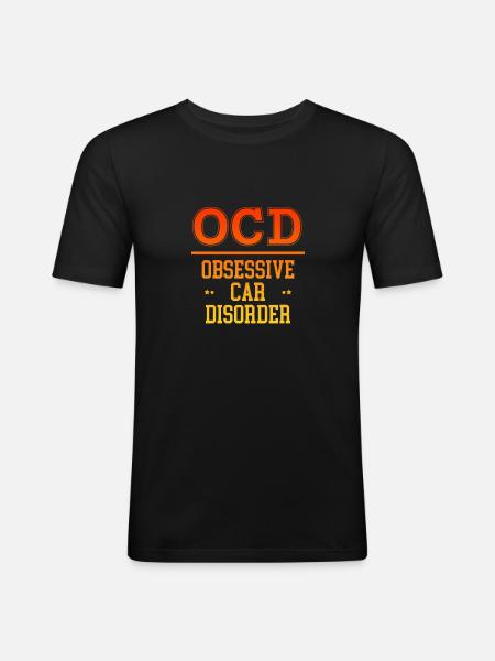 Obsessive Car Disorder 4 - Men's Slim Fit T-Shirt - black