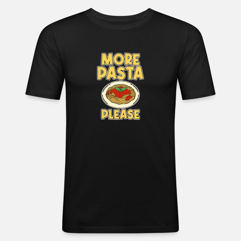 More Pasta Please 2 - Men's Slim Fit T-Shirt - black