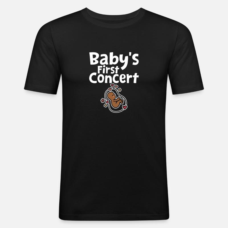 Baby's First Concert 2 - Männer Slim Fit T-Shirt - Schwarz