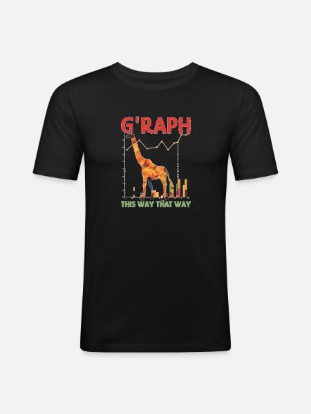 G'Raph This Way That Way - Männer Slim Fit T-Shirt - Schwarz