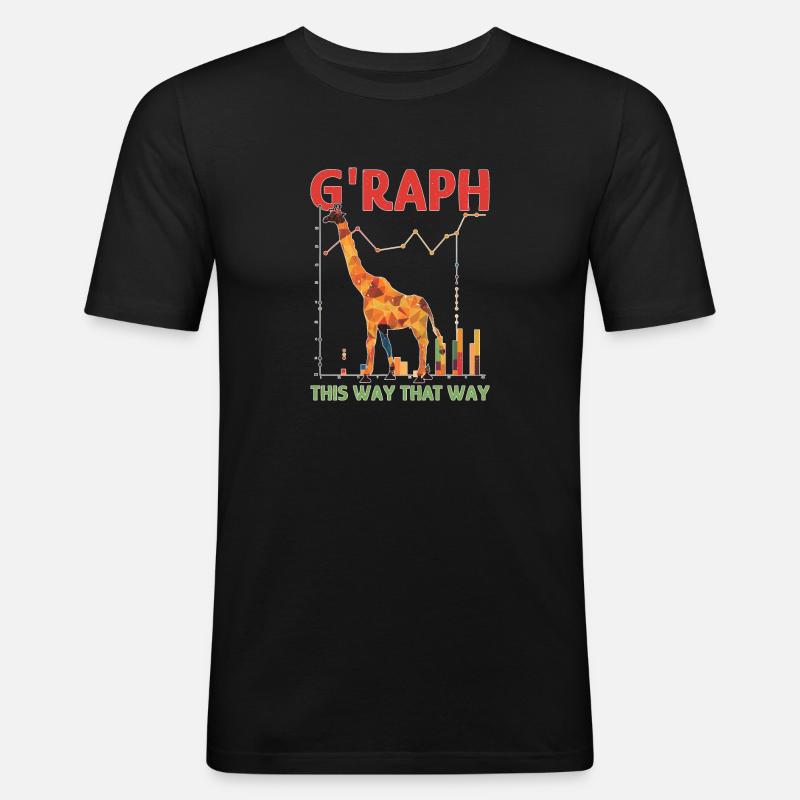 G'Raph This Way That Way - Männer Slim Fit T-Shirt - Schwarz