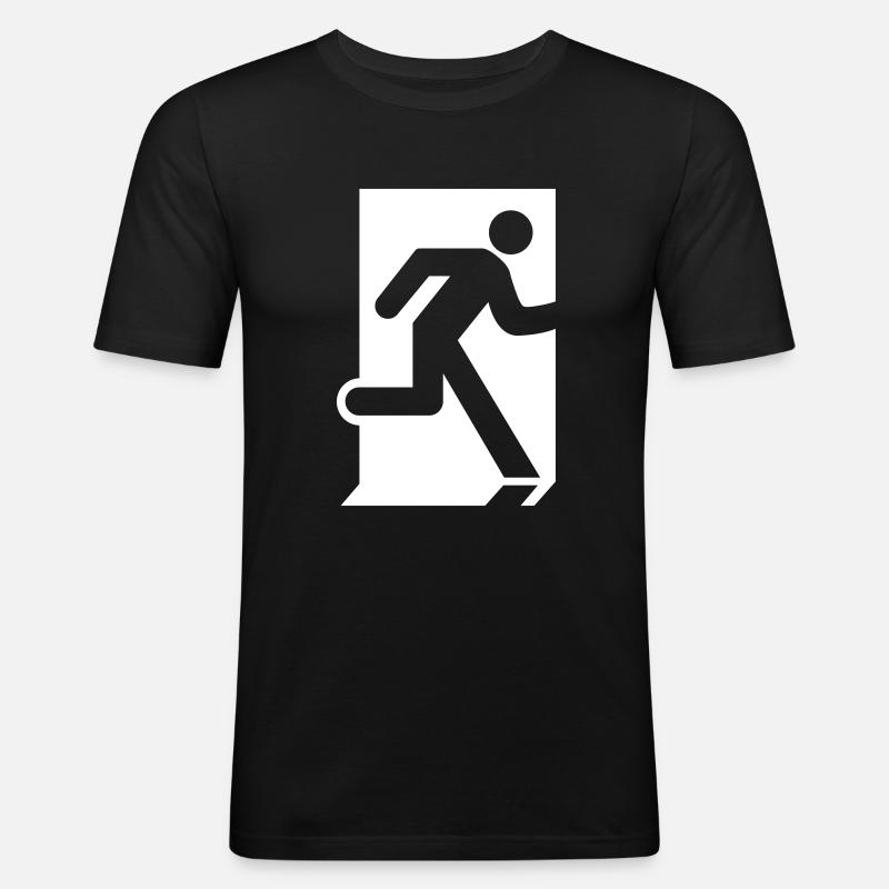 Emergency Exit - Men's Slim Fit T-Shirt - black