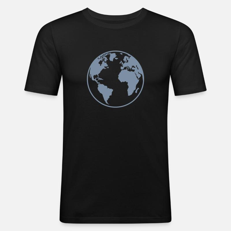 Globus - Männer Slim Fit T-Shirt - Schwarz