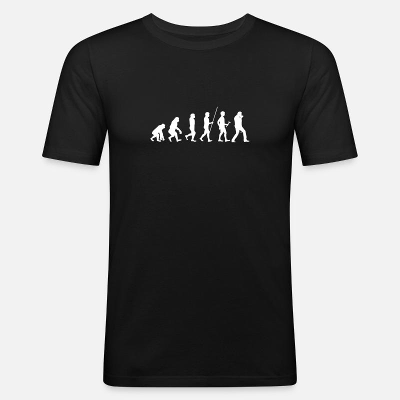 Harmonica - Harmonica Player - Evolution - Men's Slim Fit T-Shirt - black