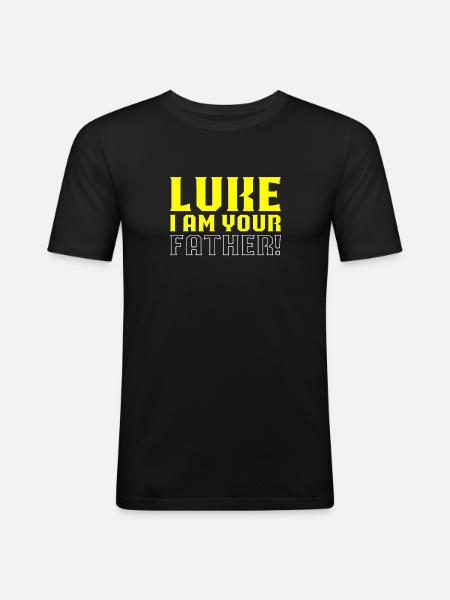 Luke I am your father - Men's Slim Fit T-Shirt - black