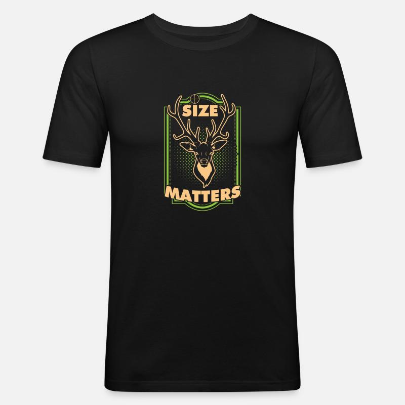 Size Matter - Men's Slim Fit T-Shirt - black