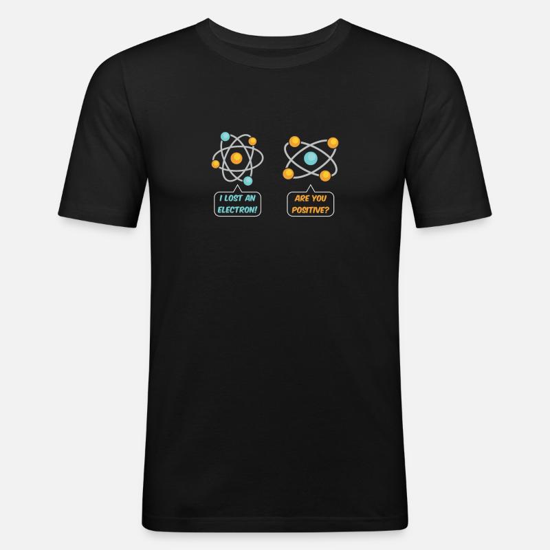Electron - Männer Slim Fit T-Shirt - Schwarz