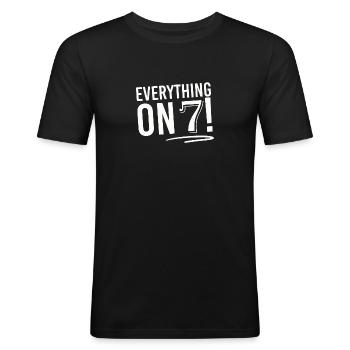 Lucky Number Lucky Have Favorite Number Gift - Men's Slim Fit T-Shirt - black - Front - Nik (191cm)