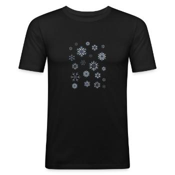 winter - Men's Slim Fit T-Shirt - black - Front - Nik (191cm)