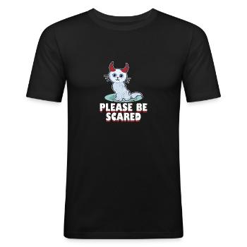 Halloween - T-shirt près du corps Homme - noir - Devant - Nik (191cm)