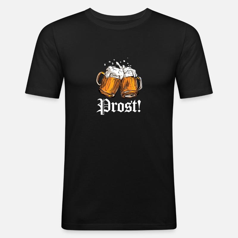 Prost - Männer Slim Fit T-Shirt - Schwarz