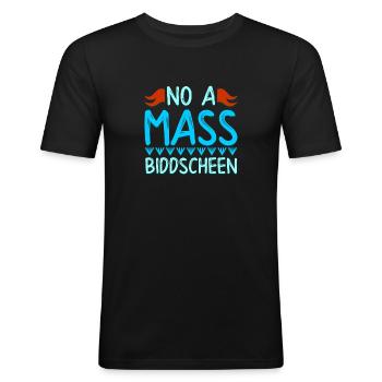 blockedTitle - Men's Slim Fit T-Shirt - black - Front - Nik (191cm)