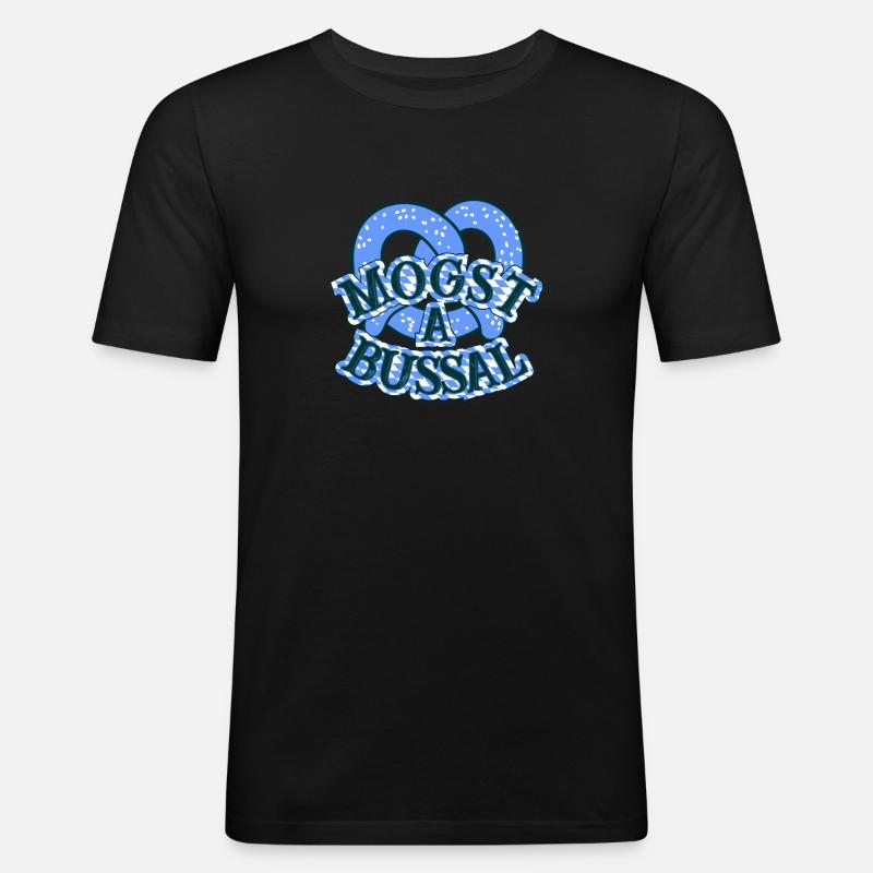 blockedTitle - Männer Slim Fit T-Shirt - Schwarz