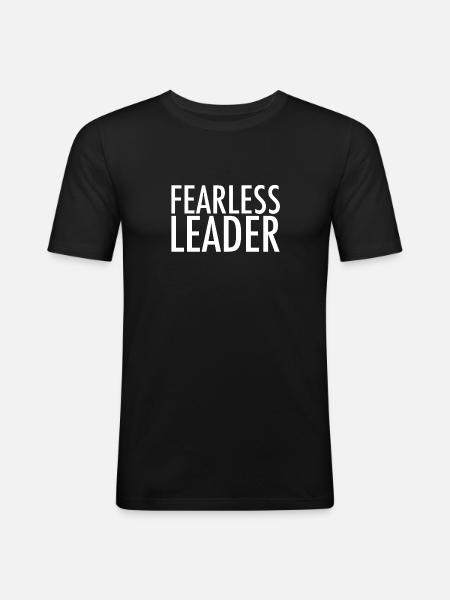 Fearless Leader - Men's Slim Fit T-Shirt - black