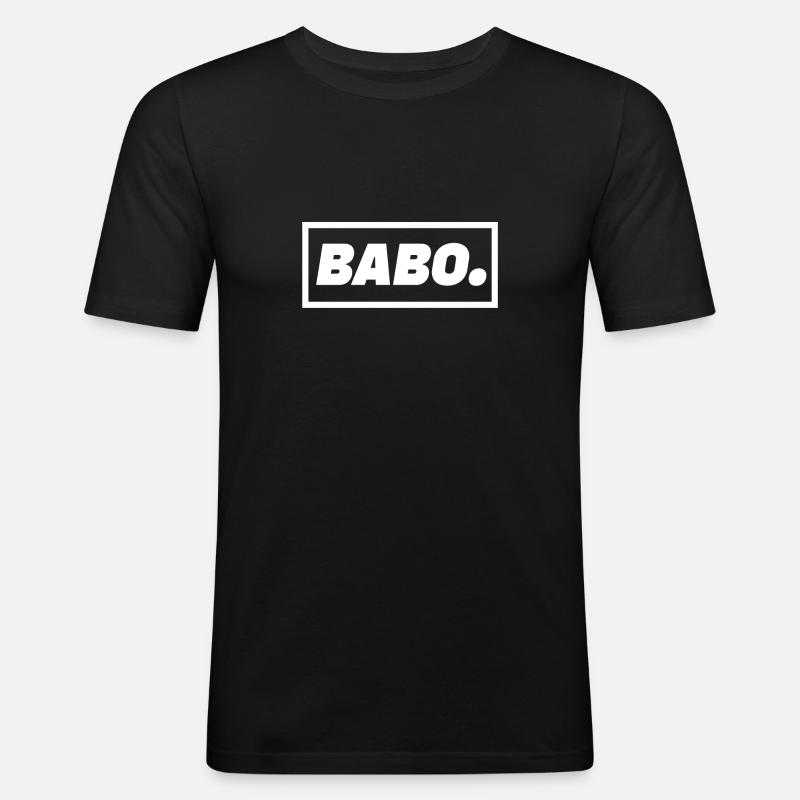 Babo - Männer Slim Fit T-Shirt - Schwarz