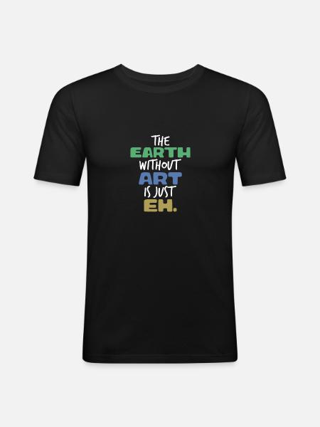 ART - Men's Slim Fit T-Shirt - black