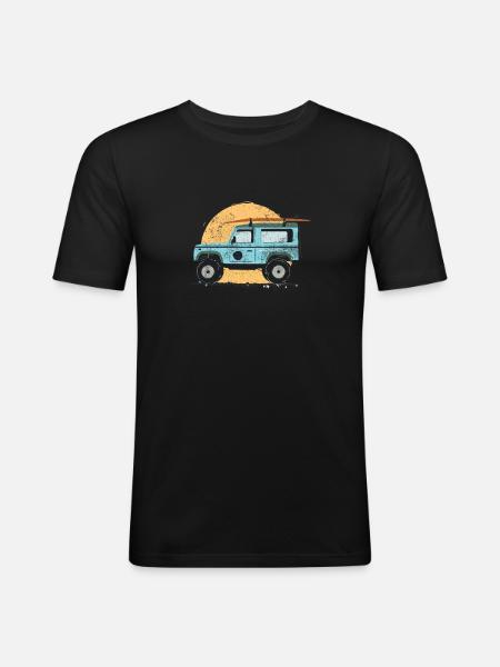 Surfing Jeep Holidays - Men's Slim Fit T-Shirt - black