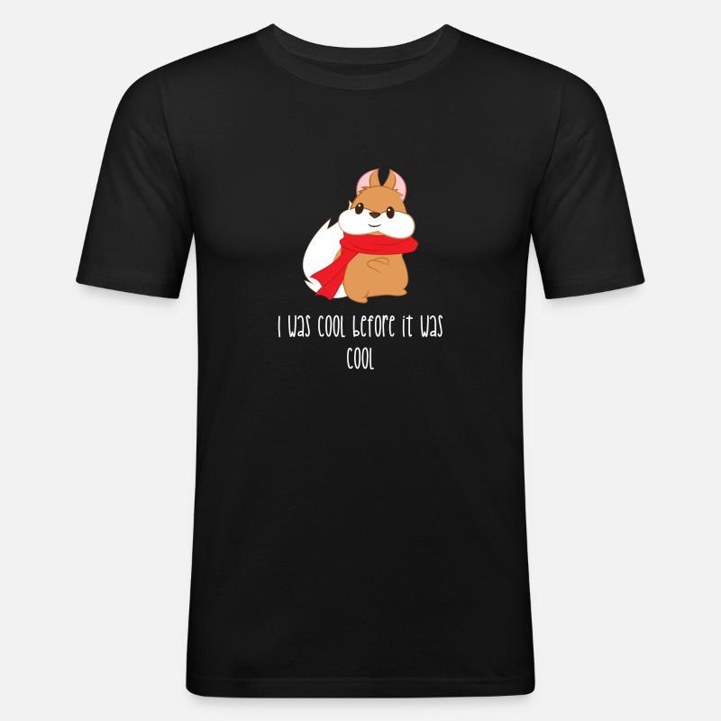Squirrel - Cool - squirrel - gift - Men's Slim Fit T-Shirt - black