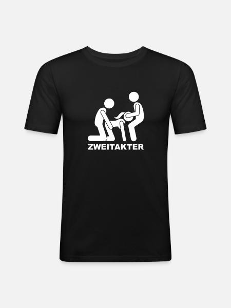 Two-stroke two-stroke 2-stroke - Men's Slim Fit T-Shirt - black