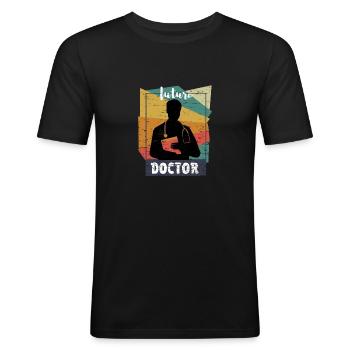 Medical Student Gifts Future Doctor Shirt - Men's Slim Fit T-Shirt - black - Front - Nik (191cm)