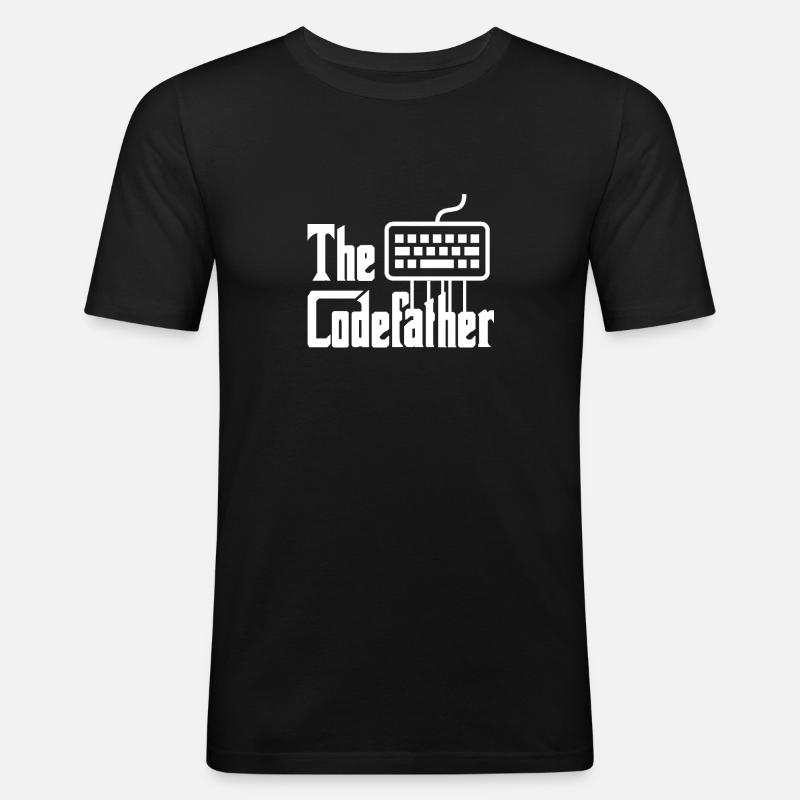 Codefather Developer T-shirt - Men's Slim Fit T-Shirt - black