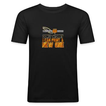 3D Nerd 3D Printer Don't Worry Technology Printer - Men's Slim Fit T-Shirt - black - Front - Nik (191cm)