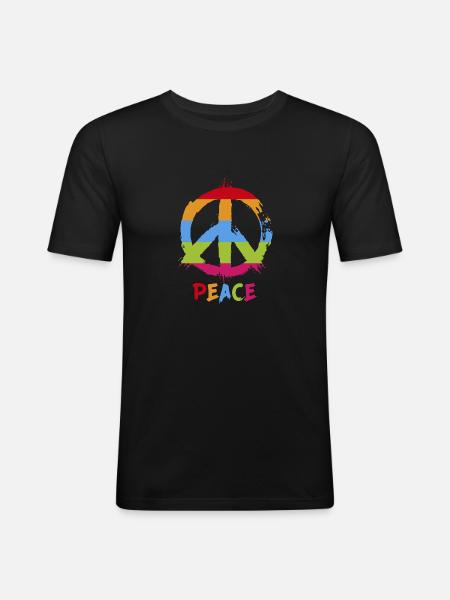 Positive vibration T-shirt. - Men's Slim Fit T-Shirt - black