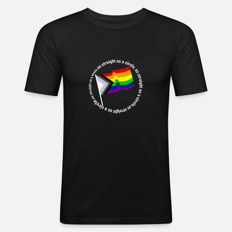 Pride - Männer Slim Fit T-Shirt - Schwarz