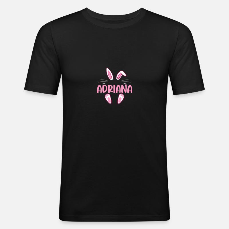 ADRIANA Easter - Männer Slim Fit T-Shirt - Schwarz