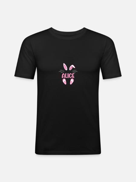ALICE Easter - Men's Slim Fit T-Shirt - black