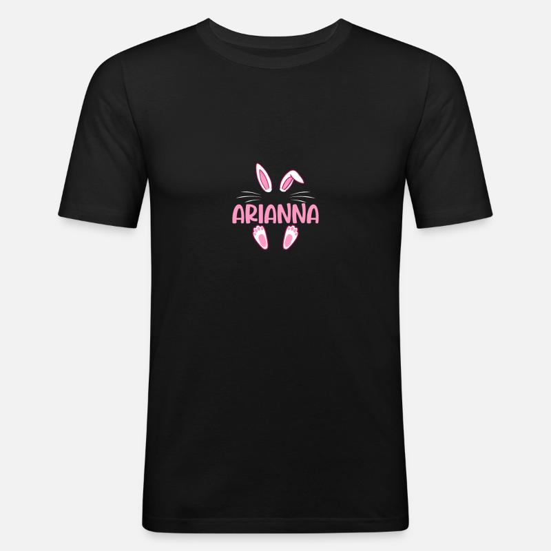ARIANNA Easter - Männer Slim Fit T-Shirt - Schwarz