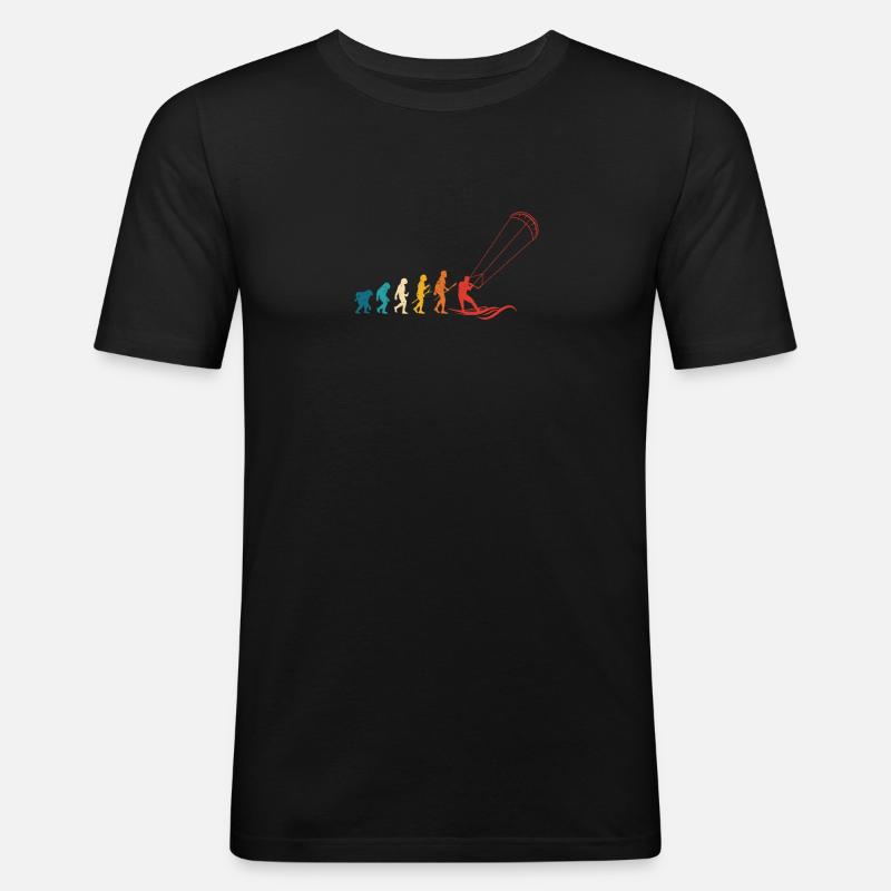 Fun Kitesurf Kite Surf Evolution - T-shirt près du corps Homme - noir