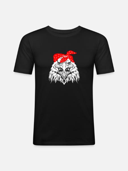 Eagle - Men's Slim Fit T-Shirt - black
