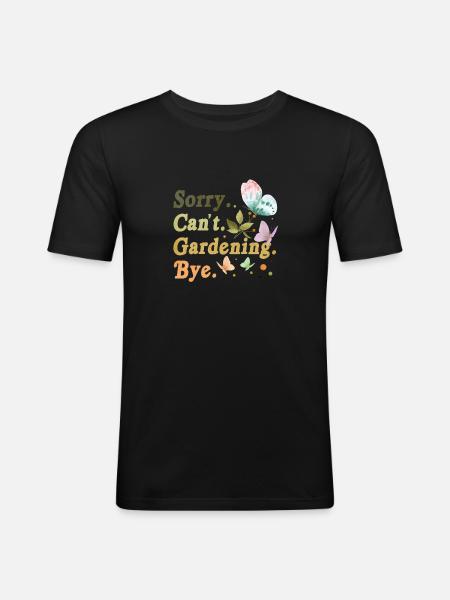 Gardening Gardeners Gardening Digging Plant - Men's Slim Fit T-Shirt - black
